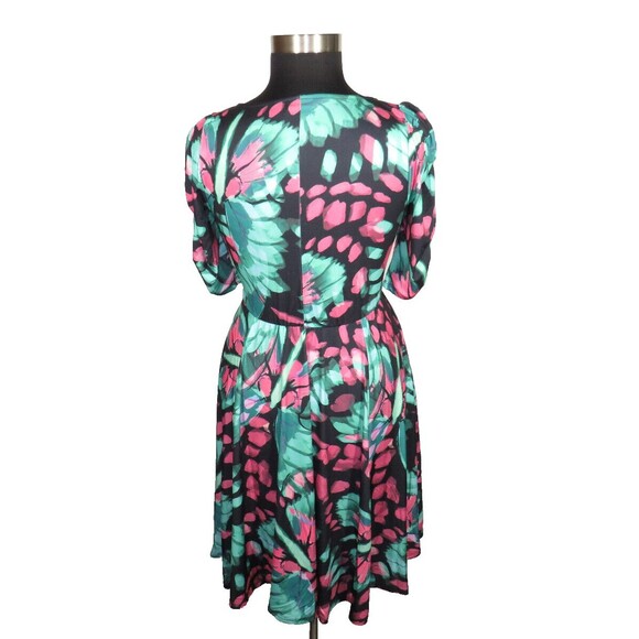 Torrid Studio Knit Cinch Front Butterfly Print Skater Dress -Pockets- Plus 2X - Picture 6 of 9